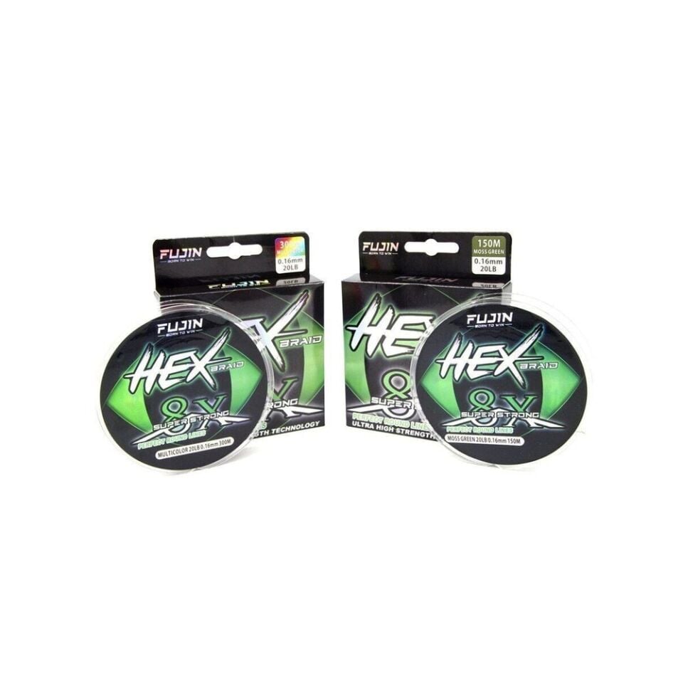Fujin Hex Braid 8x 150mt Moss Green PE İp Misina