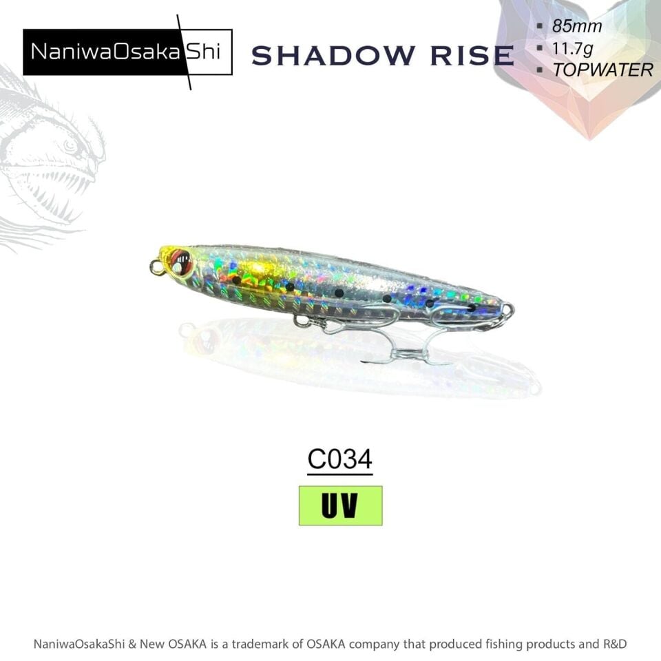 NaniwaOsakaShi Shadow Rise 85MM 11.7G  Sahte Balık