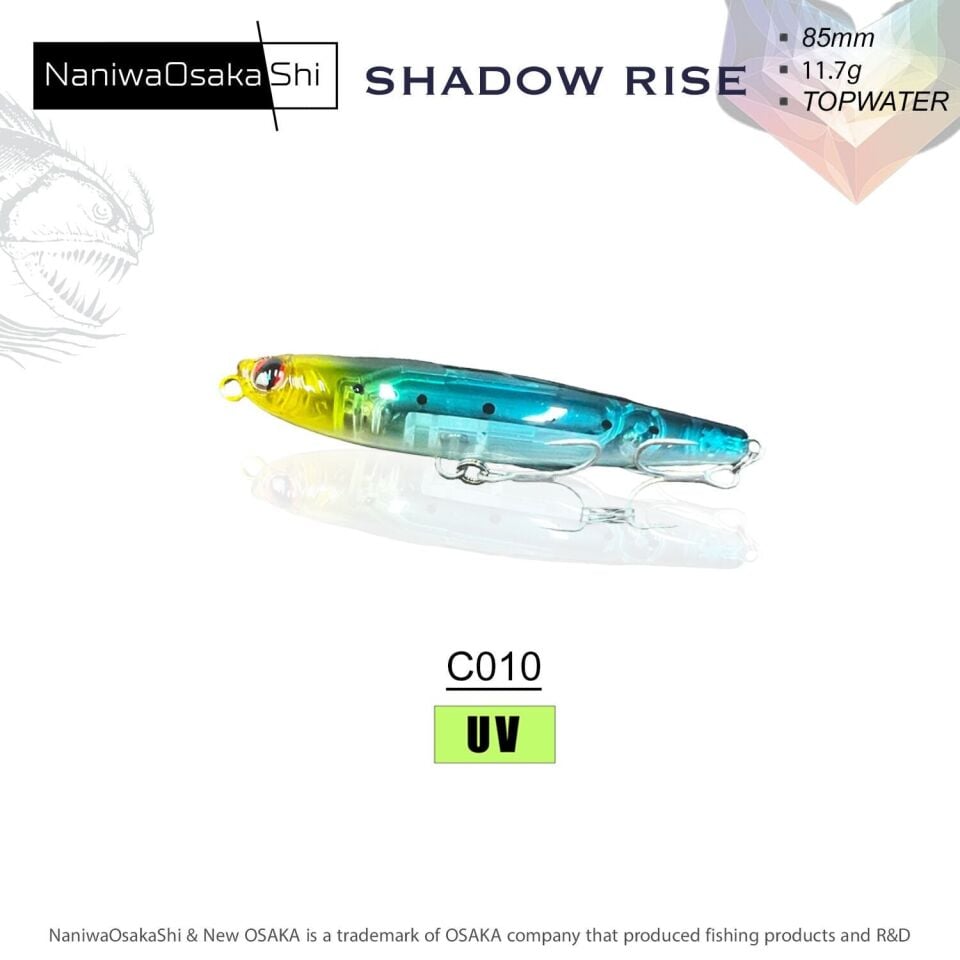 NaniwaOsakaShi Shadow Rise 85MM 11.7G  Sahte Balık C034