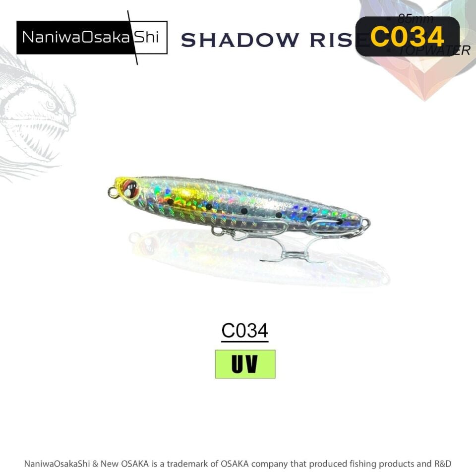 NaniwaOsakaShi Shadow Rise 85MM 11.7G  Sahte Balık C034