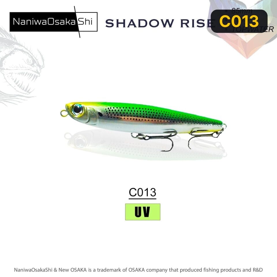NaniwaOsakaShi Shadow Rise 85MM 11.7G  Sahte Balık C013