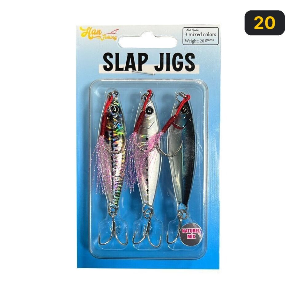 Hanfish Slap Jigs Naturel Mix 20