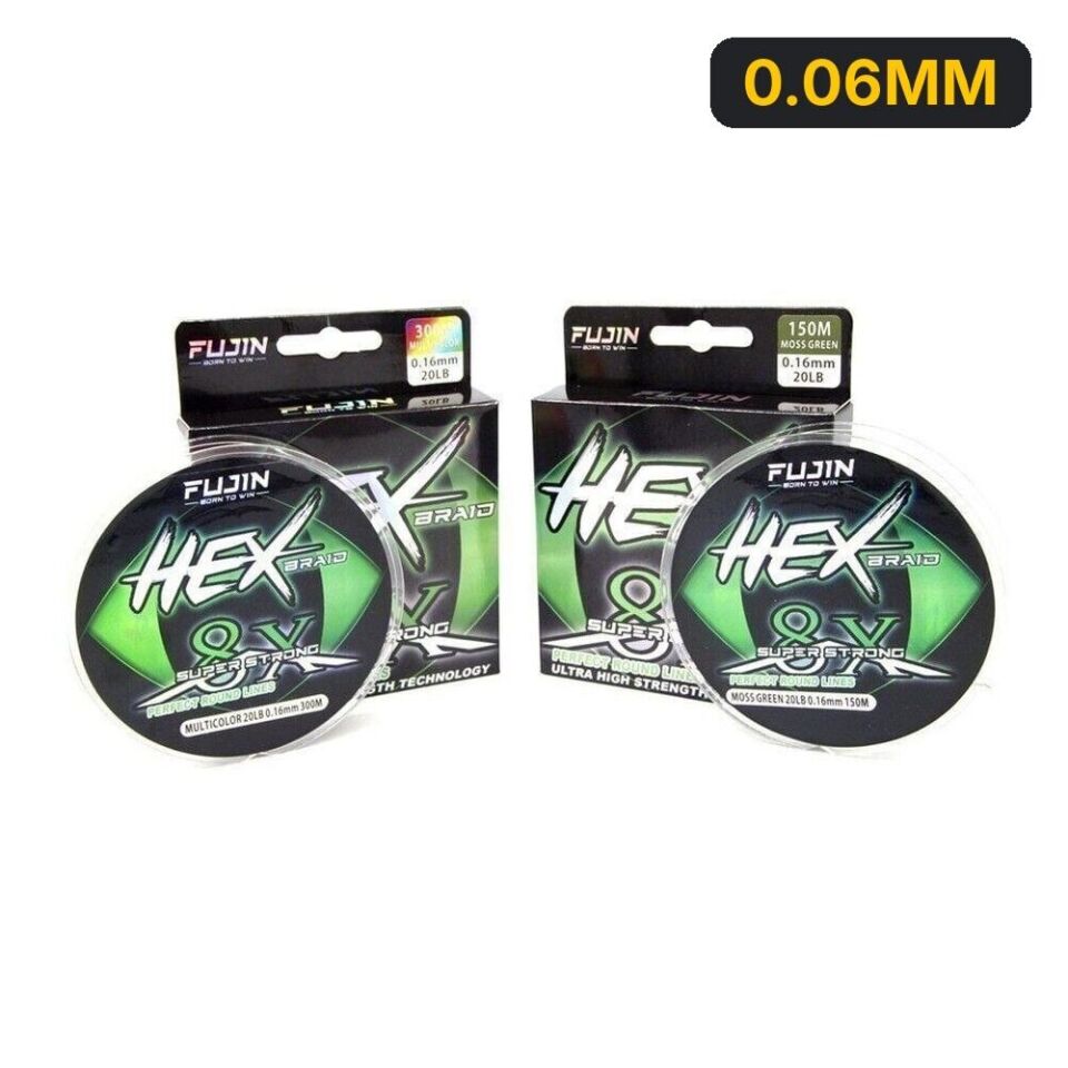 Fujin Hex Braid 8x 150mt Moss Green PE İp Misina 0.06MM