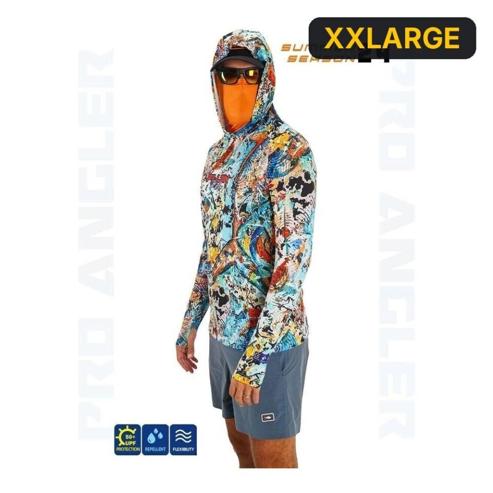 Fujin Pro Angler S24 Buff&Hoodie Makai Orange XXLARGE