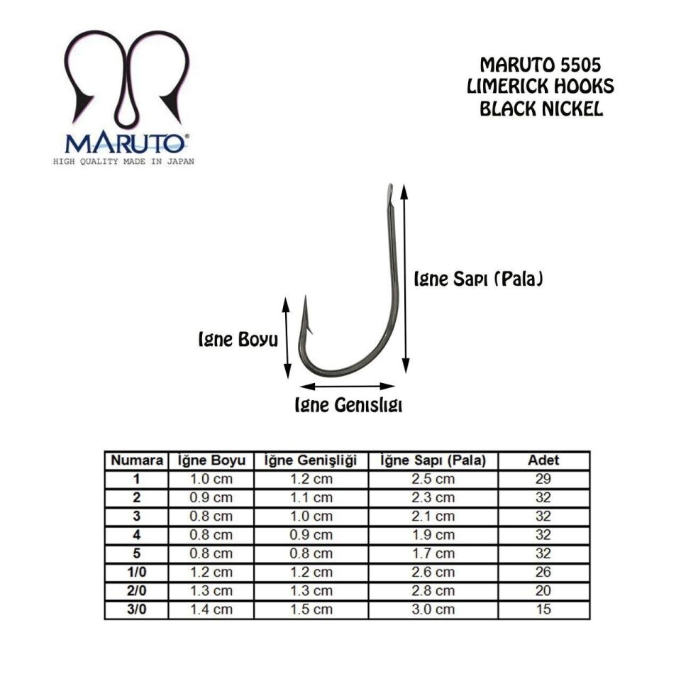Maruto 5505 Bn Olta İğnesi 2