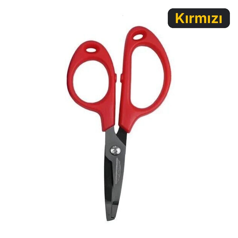 Ecotackle Makas Stainless Steel 12cm Kırmızı