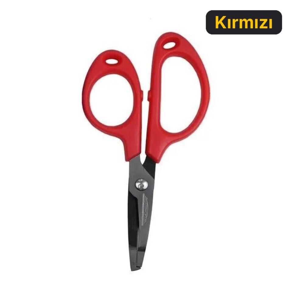 Ecotackle Makas Stainless Steel 12cm Kırmızı