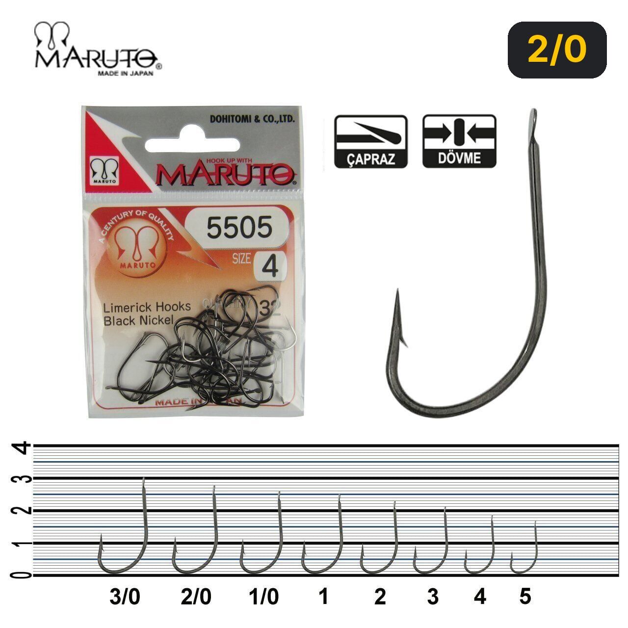 Maruto 5505 Bn Olta İğnesi 2/0