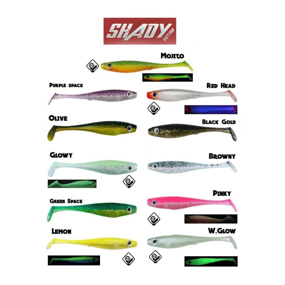 Fujin Shady 10cm Silikon Balık BROWNY