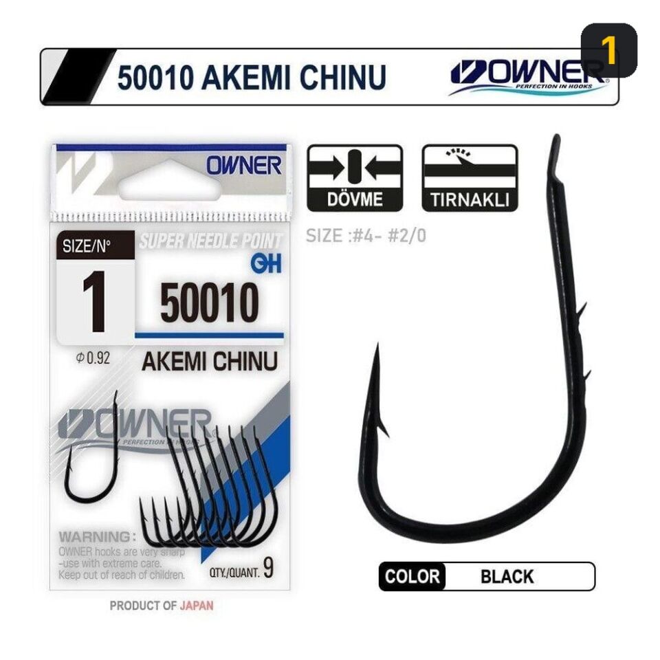 Owner 50010 Akemi Chinu Black İğne 1