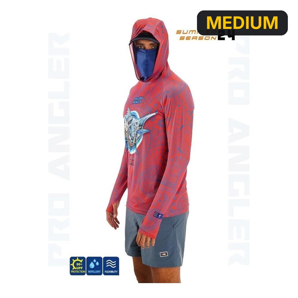 Fujin Rolla S24 Buff&Hoodie Swordfish Red MEDIUM