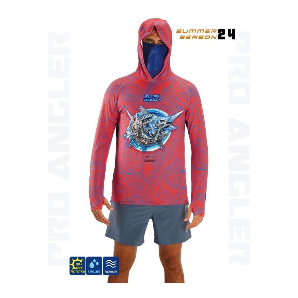 Fujin Rolla S24 Buff&Hoodie Swordfish Red XLARGE