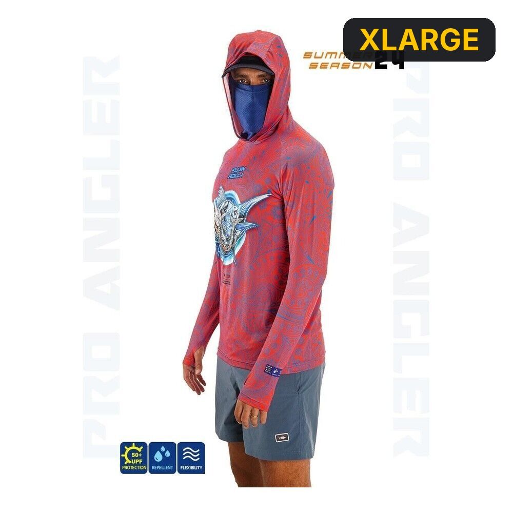Fujin Rolla S24 Buff&Hoodie Swordfish Red XLARGE