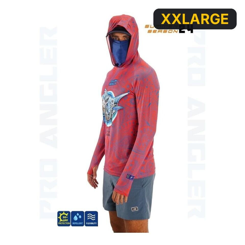 Fujin Rolla S24 Buff&Hoodie Swordfish Red XXLARGE