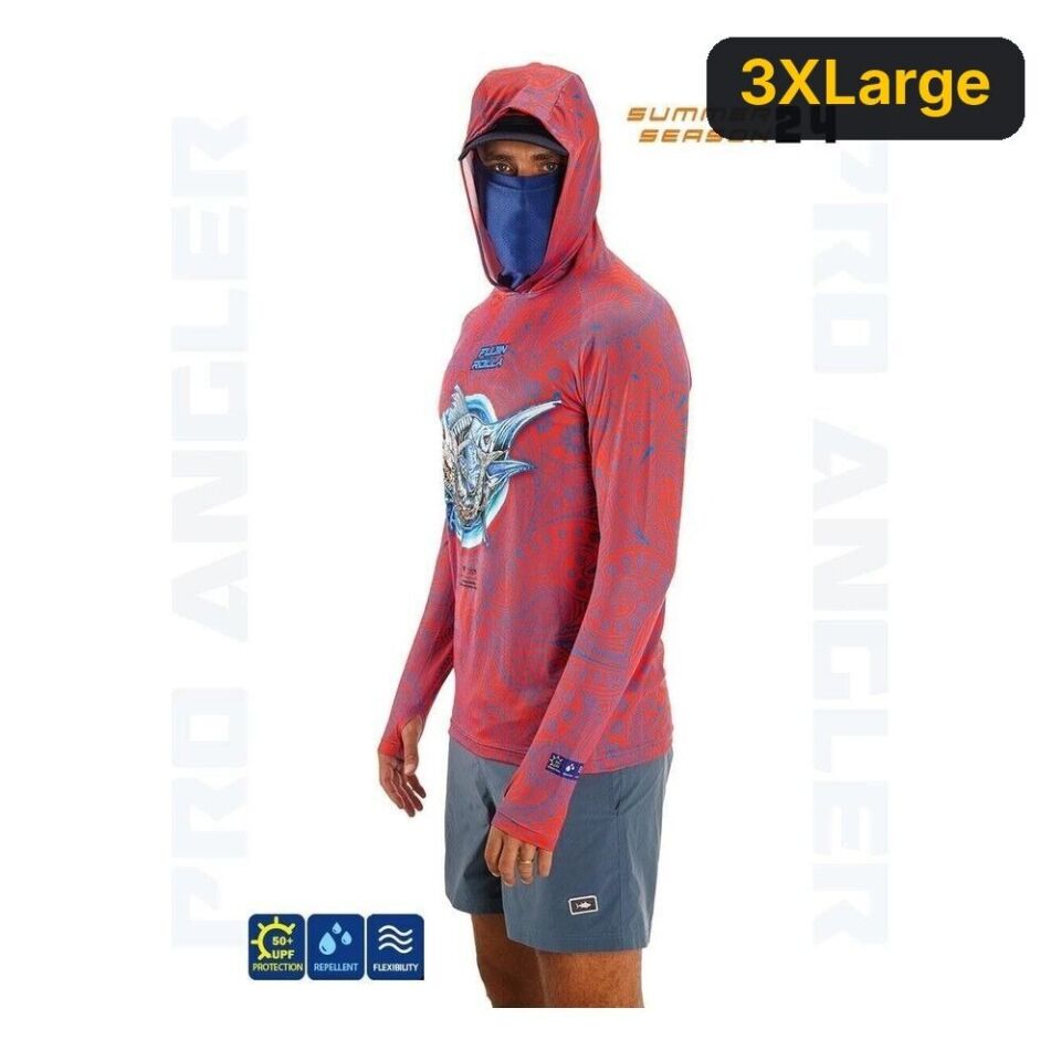 Fujin Rolla S24 Buff&Hoodie Swordfish Red 3XLarge