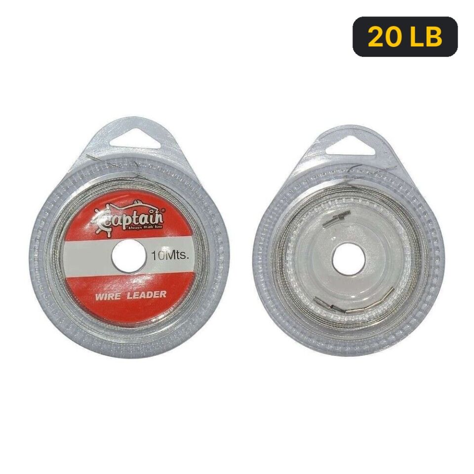 Captain Çelik Tel 10mt Steel Wire Leader 20 LB