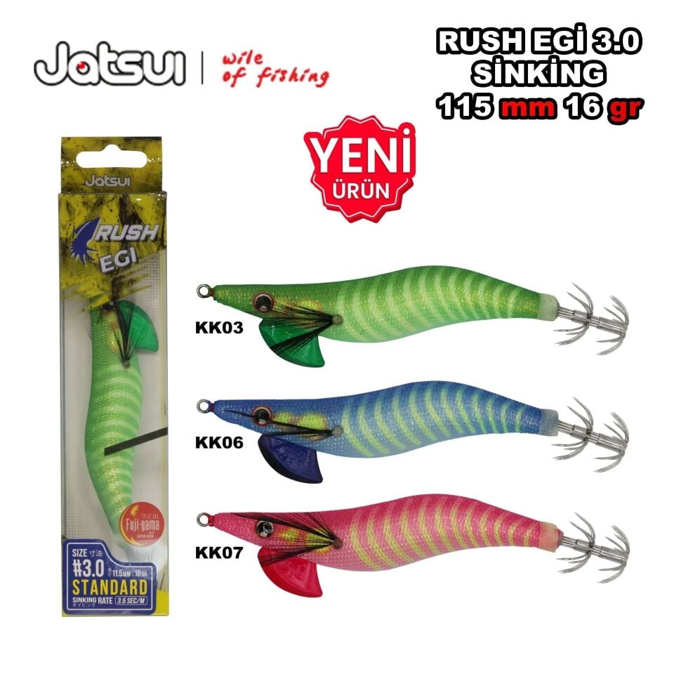 Jatsui Rush Egi 3.0 KK06 Kalamar Zokası
