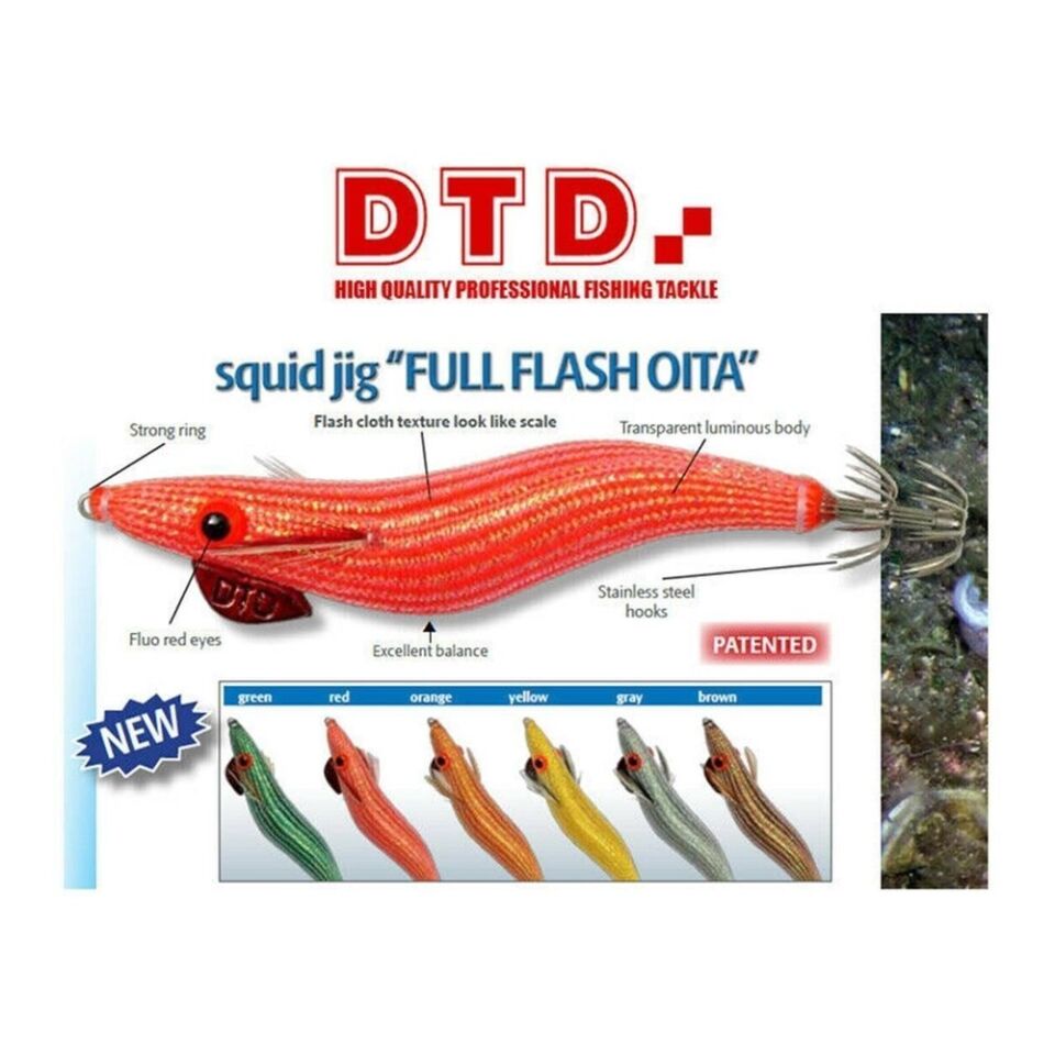 DTD Retro OITA 3.0 Glow Sinking Speed 96 mm 16.2 gr Kalamar Zokası RED