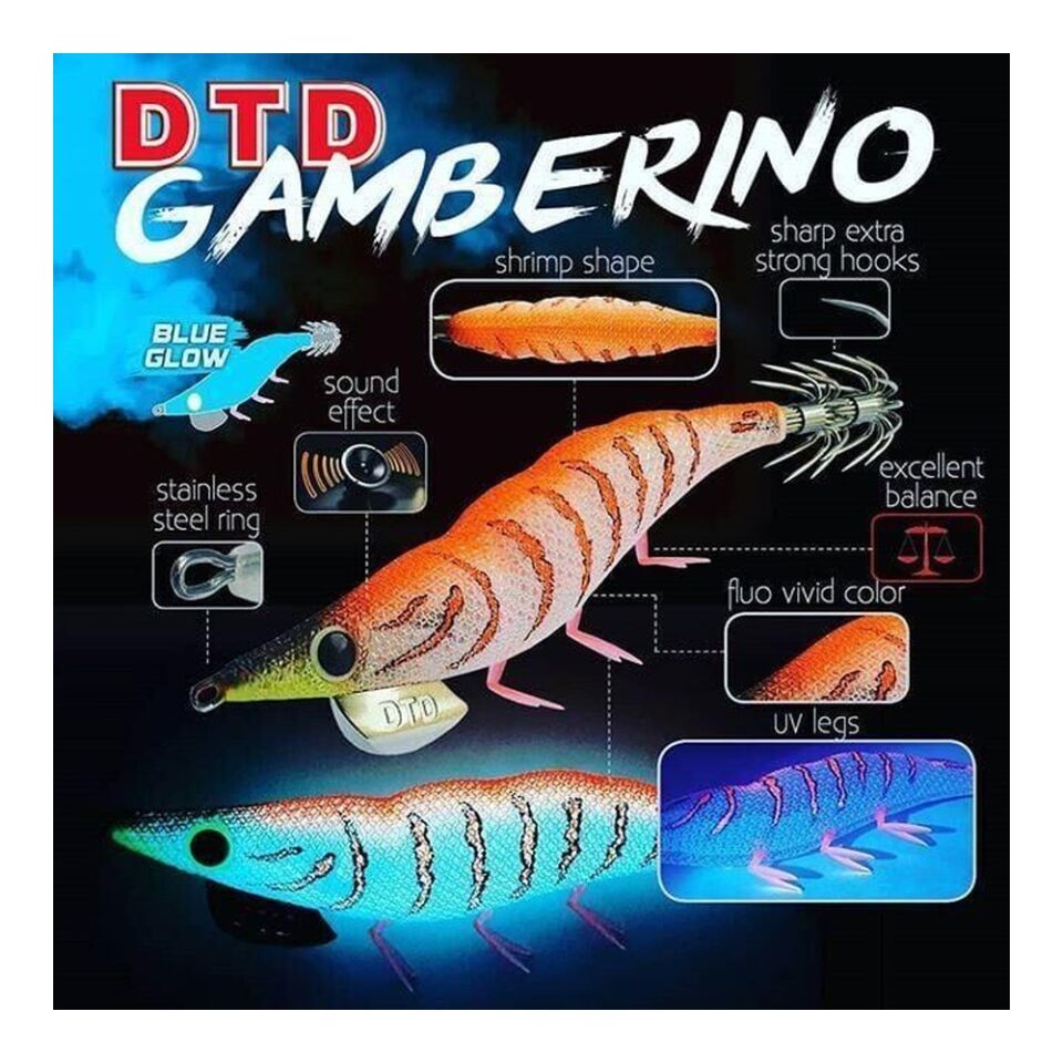 DTD Gamberino Blue Glow Natural Slow Sinking 14.3 gr 90 mm Kalamar Zokası PINK