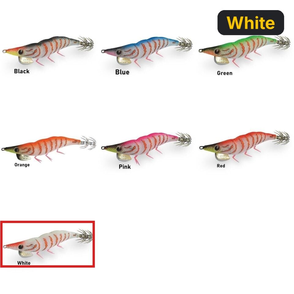 DTD Gamberino Blue Glow Natural Slow Sinking 14.3 gr 90 mm Kalamar Zokası White