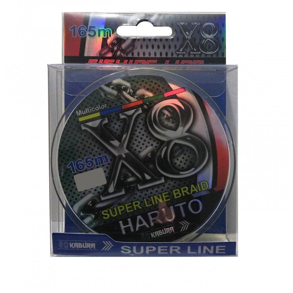 Kabura Haruto Süper Line Braid X8 Multicolor Örgü İp 165MT 0,06MM