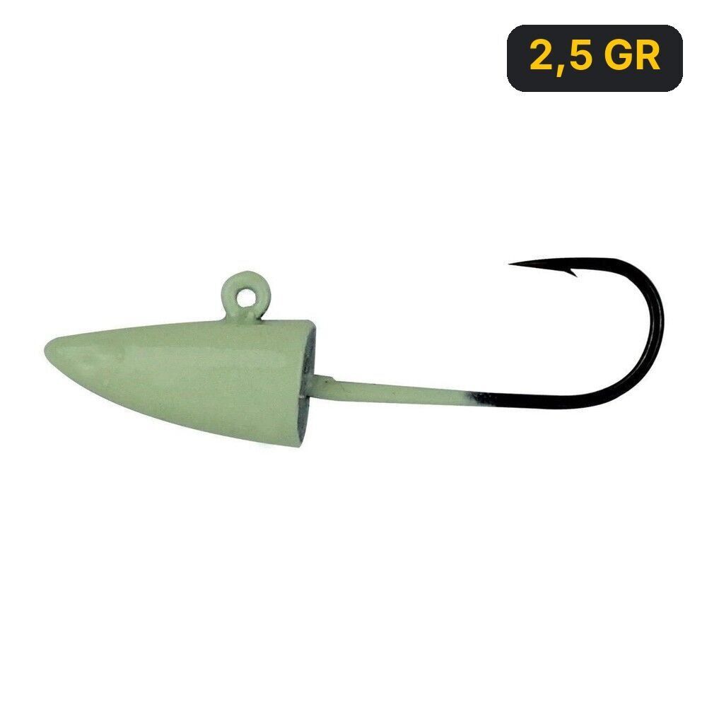 Savage Gear LRF Micro Sandeel Jighead Glow 4 Adet #8 2,5 GR