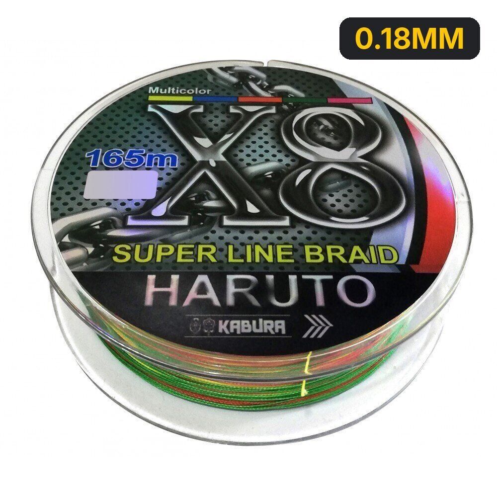 Kabura Haruto Süper Line Braid X8 Multicolor Örgü İp 165MT 0.18MM