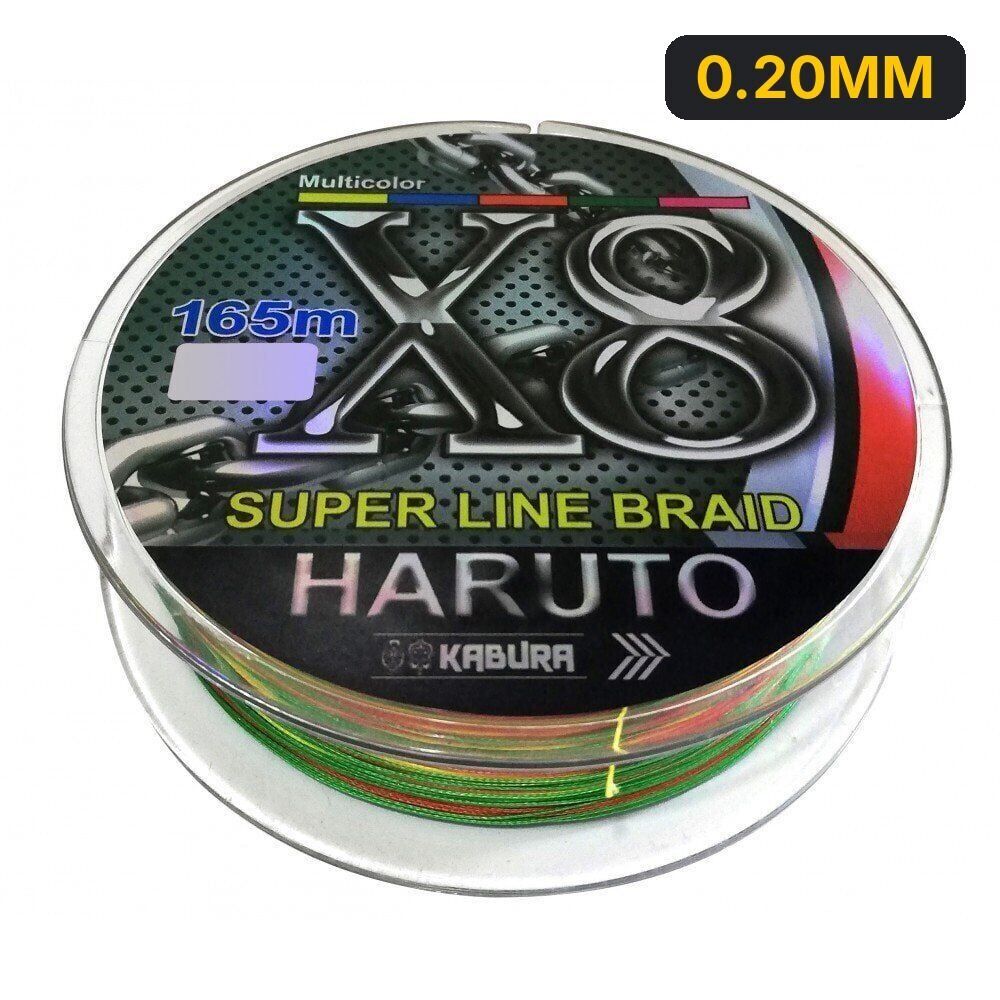Kabura Haruto Süper Line Braid X8 Multicolor Örgü İp 165MT 0.20MM
