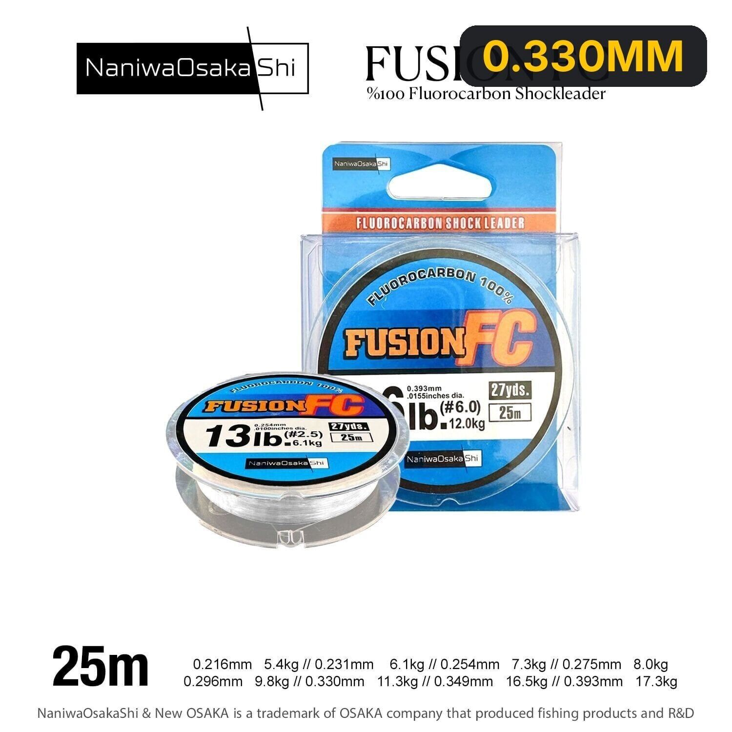 NaniwaOsakaShi Fusion SL 100% FC 25MT 0.330MM