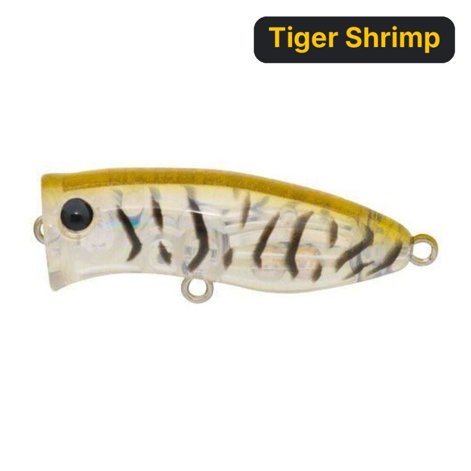 Hanfish Harp Popper 40mm 4gr Su Üstü Maket Yem Tiger Shrimp