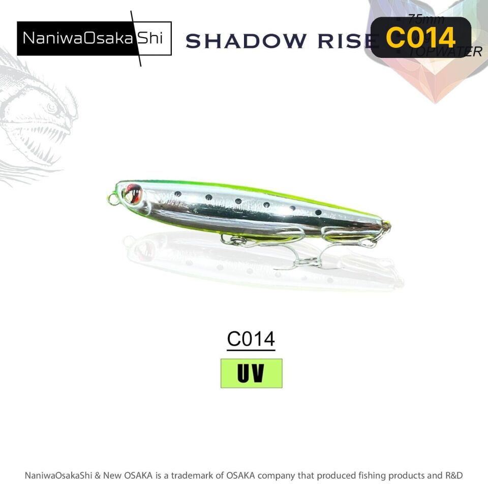 NaniwaOsakaShi Shadow Rise 75MM 7.8G  Sahte Balık C014