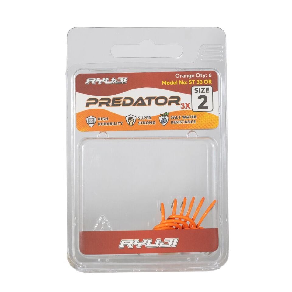 Ryuji Predatör ST33 (6 ADET) Orange Üçlü İğne