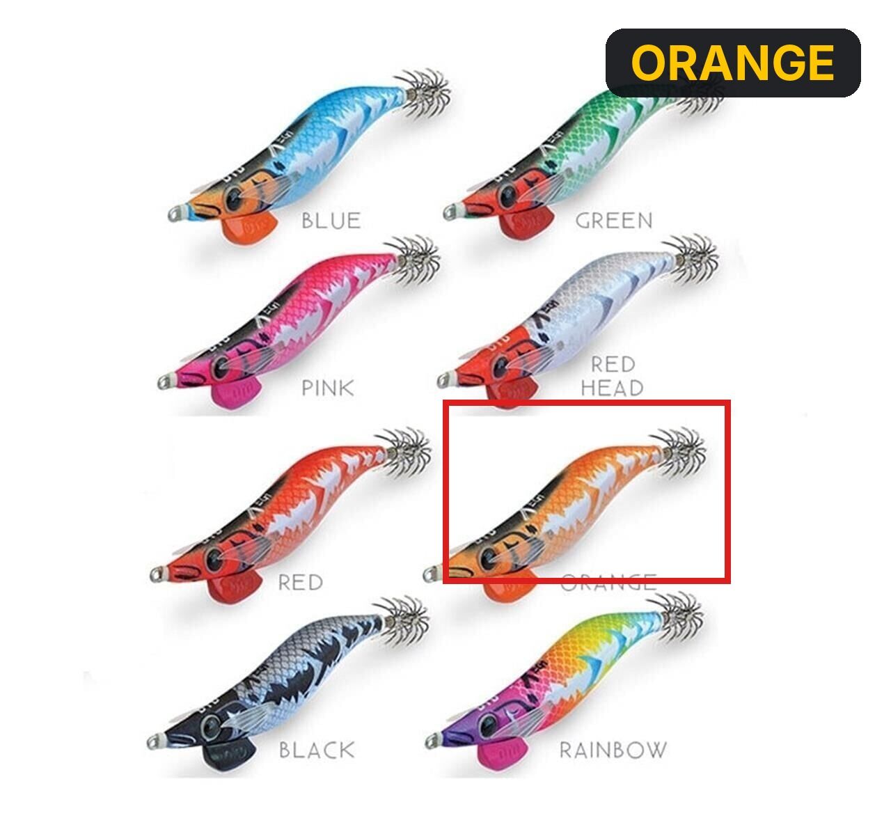 DTD X-Egi 3.0 Basic Sinking Speed 96 mm 16.2 gr Kalamar Zokası ORANGE