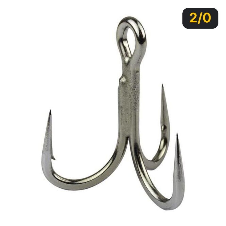 Mustad JL74NP Jaw Lok 4x Strong Üçlü Olta İğnesi 2/0