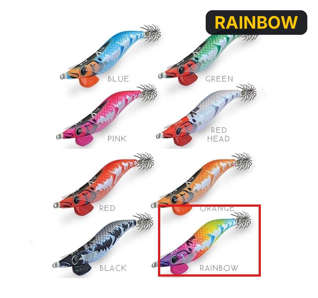 DTD X-Egi 3.0 Basic Sinking Speed 96 mm 16.2 gr Kalamar Zokası RAINBOW