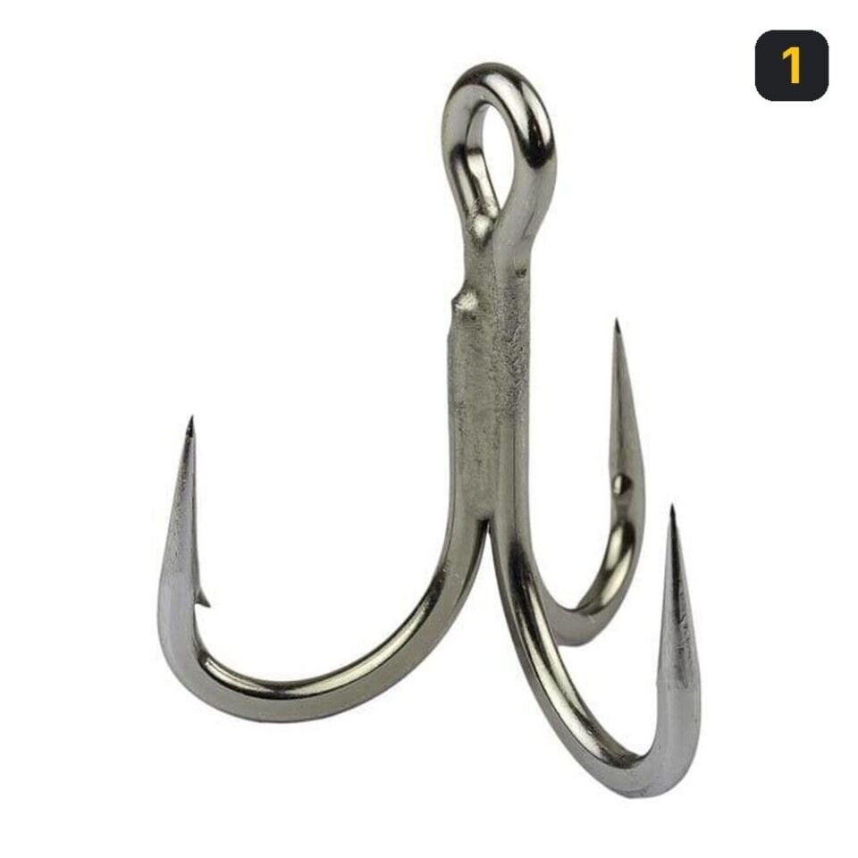 Mustad JL74NP Jaw Lok 4x Strong Üçlü Olta İğnesi 1