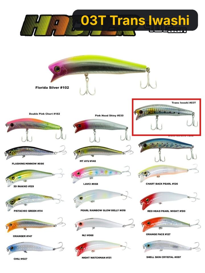 Fujin Hacker 90mm 13.7gr SSR Floating Maket Balık 03T Trans Iwashi