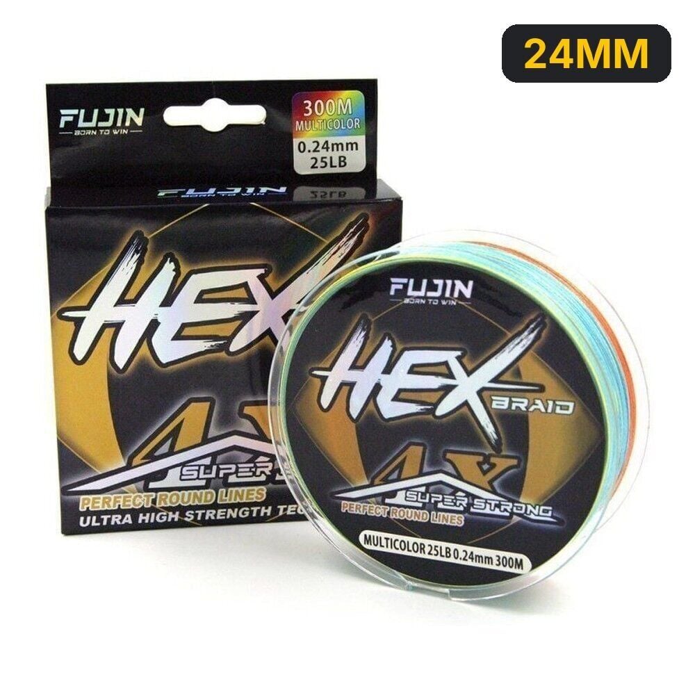 Fujin Hex Braid 4x 300mt Multicolor PE İp Misina 24MM
