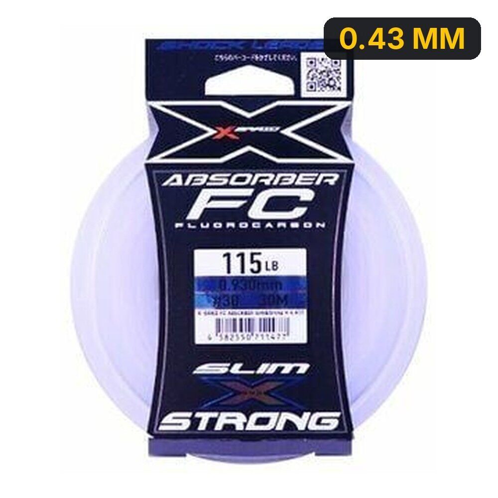 YGK X021 Absorber Slim&Strong 30M Fluorocarbon Misina 0.43 MM
