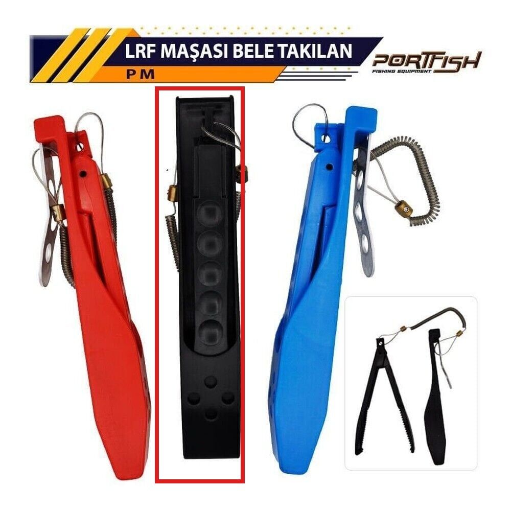 Portfish Plastik Lrf Maşası Bele Takılan Siyah