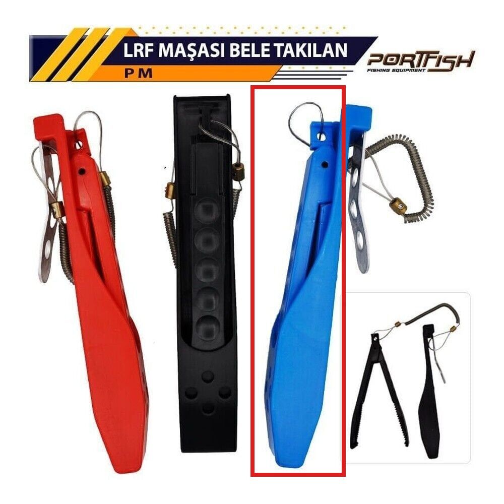 Portfish Plastik Lrf Maşası Bele Takılan Mavi