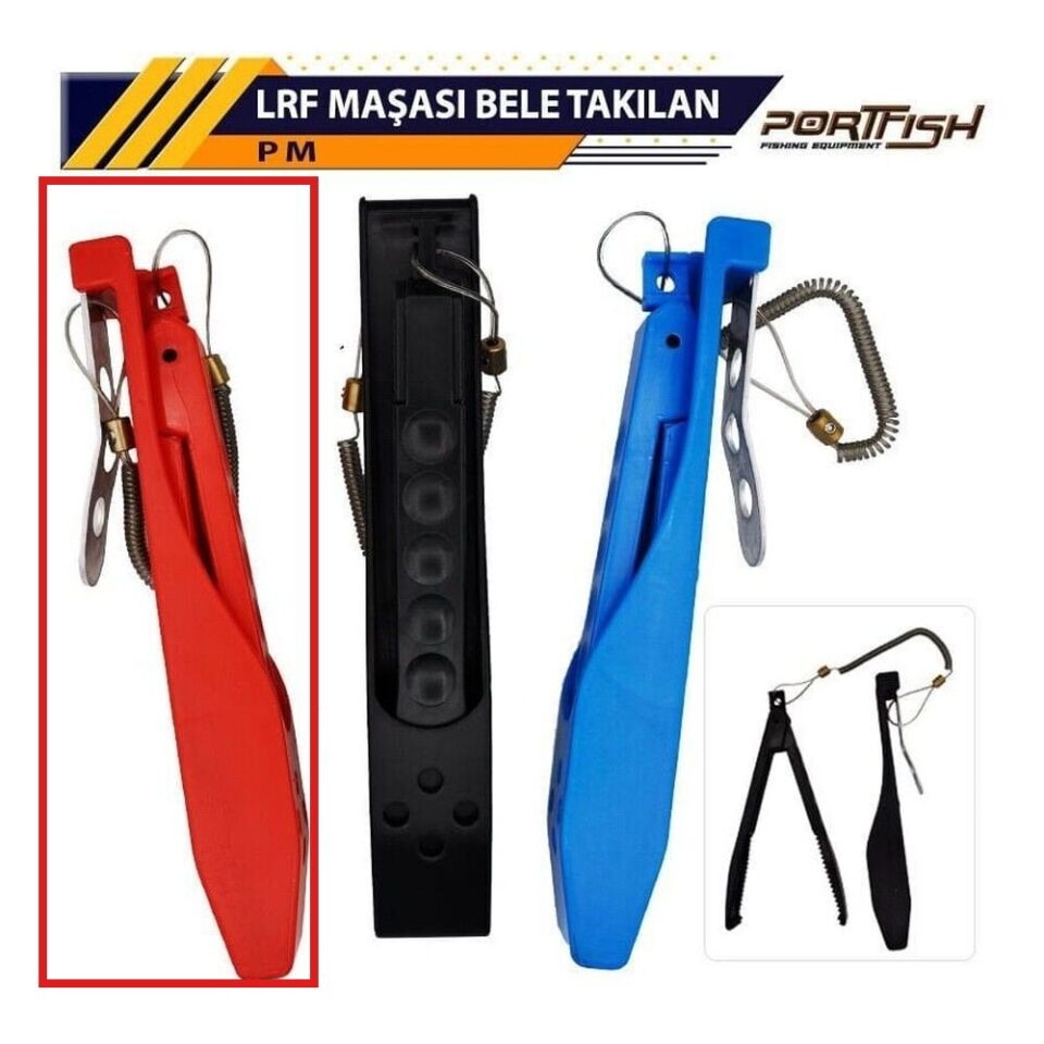 Portfish Plastik Lrf Maşası Bele Takılan Kırmızı