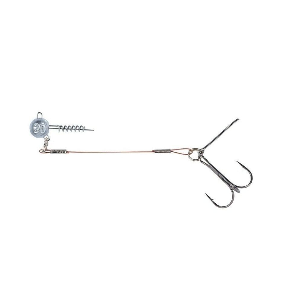 Balzer 16100 Silikon Yemler İçin Çelik Telli Spiral Kafa Rig 5.5cm