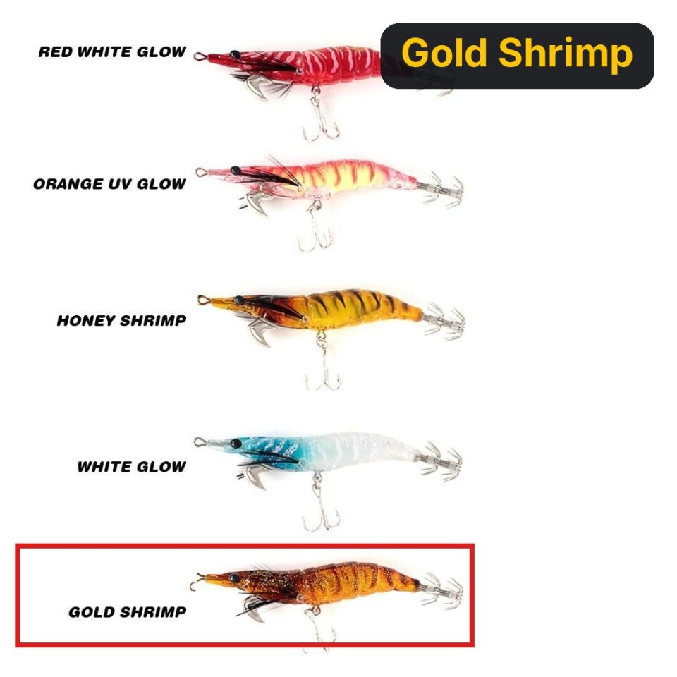 Ryuji Live Squid 9CM 10,5GR Kalamar Zokası Gold Shrimp