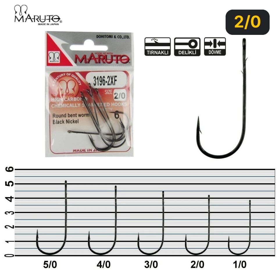 Maruto 3196-2XF Bn İğne 2/0