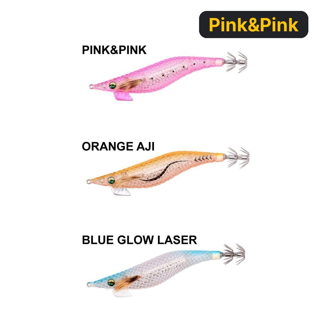 Daiwa Emeraldas Shine LC Laser Impact 3.0'' 14 GR Kalamar Zokası Pink&Pink