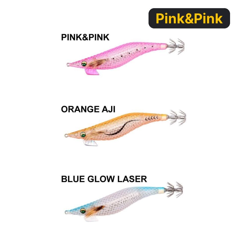 Daiwa Emeraldas Shine LC Laser Impact 3.0'' 14 GR Kalamar Zokası Pink&Pink