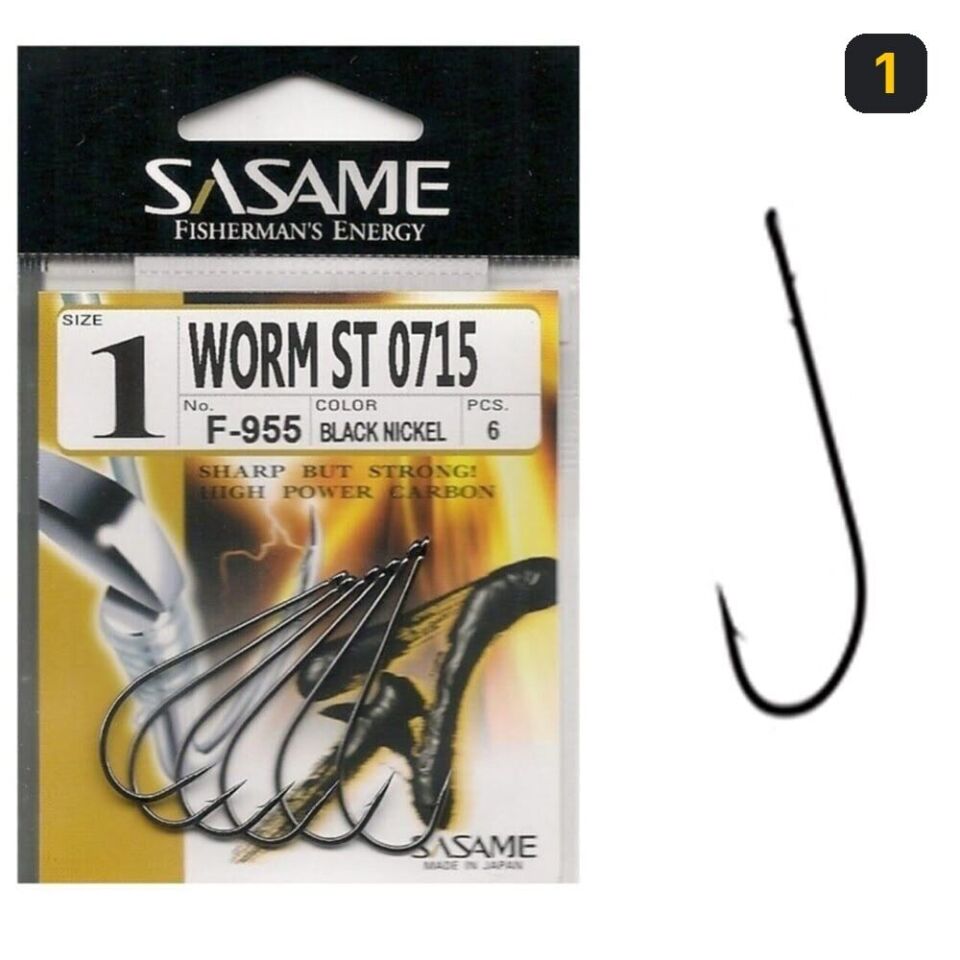 Sasame Worm F-955 Serisi Olta İğnesi 1