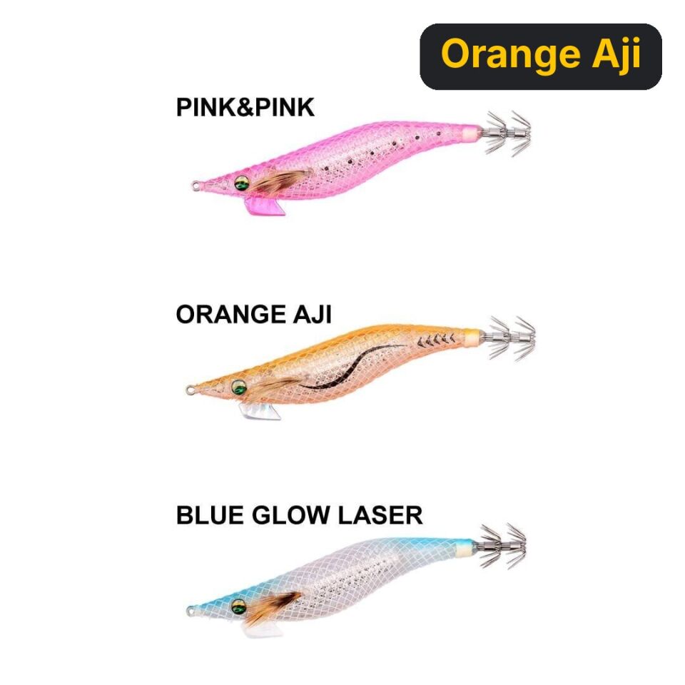 Daiwa Emeraldas Shine LC Laser Impact 3.0'' 14 GR Kalamar Zokası Orange Aji