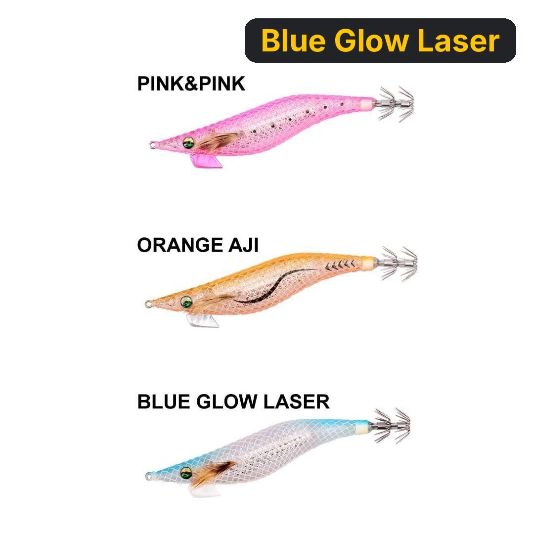 Daiwa Emeraldas Shine LC Laser Impact 3.0'' 14 GR Kalamar Zokası Blue Glow Laser